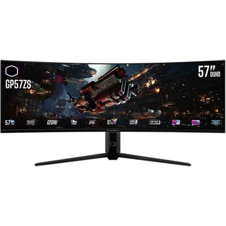 خرید مانیتور Cooler Master GP57ZS - کیفیت Dual-4K - خمیده - سایز 57 اینچ